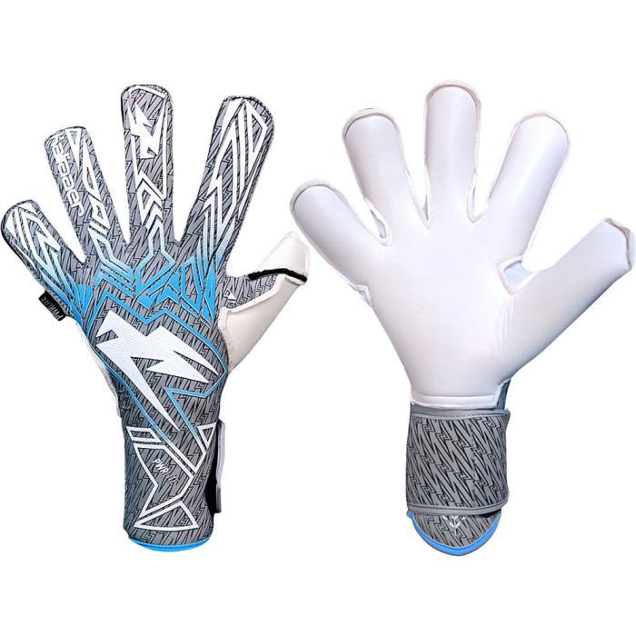 Kaliaaer TriLITE Sekure Junior Goalkeeper Gloves Grey/Cyan Blue