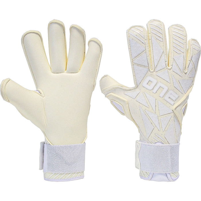  GLV-GEO3-RF ONE GEO SMU 3.0 Roll Finger Goalkeeper Gloves White 