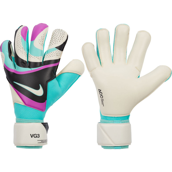 FB2999010 Nike GK Vapor Grip 3 Goalkeeper Gloves Hyper Turquoise/Rush Fuchsia/White