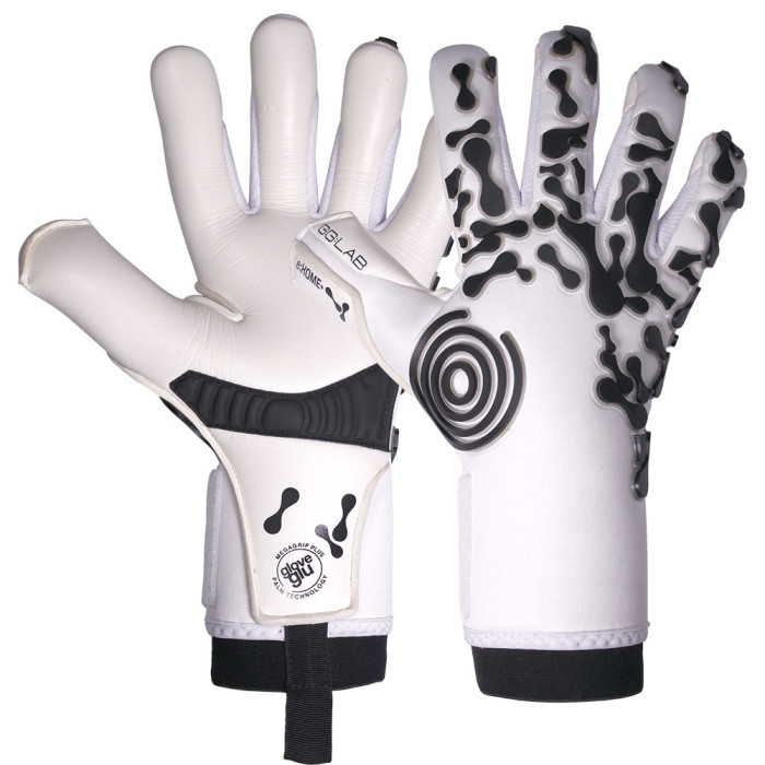 Gloveglu e:XOME+ 3D MEGAGRIP Junior Goalkeeper Gloves white/black 