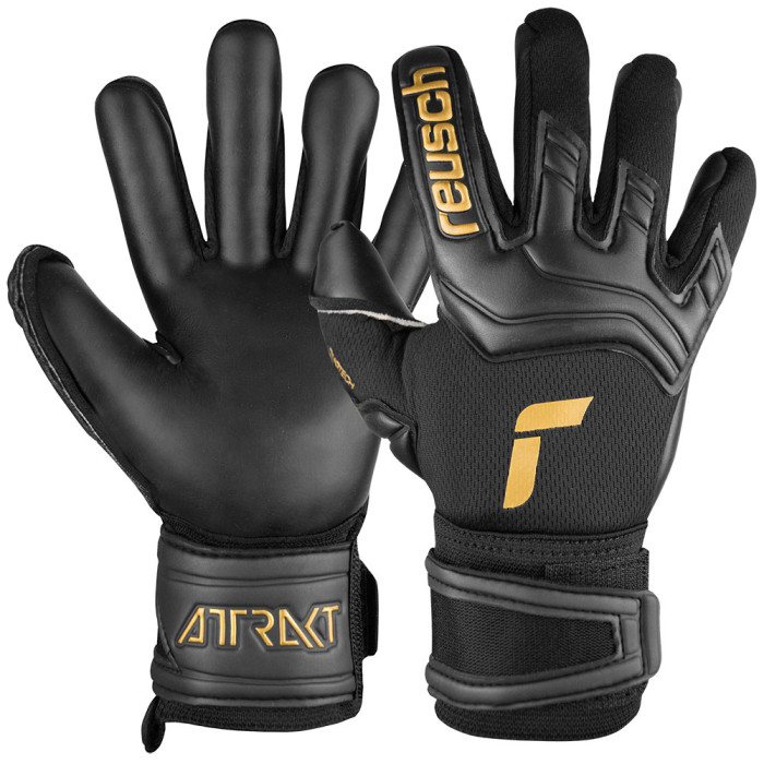 Reusch Attrakt Duo Junior Goalkeeper Gloves Black /Gold