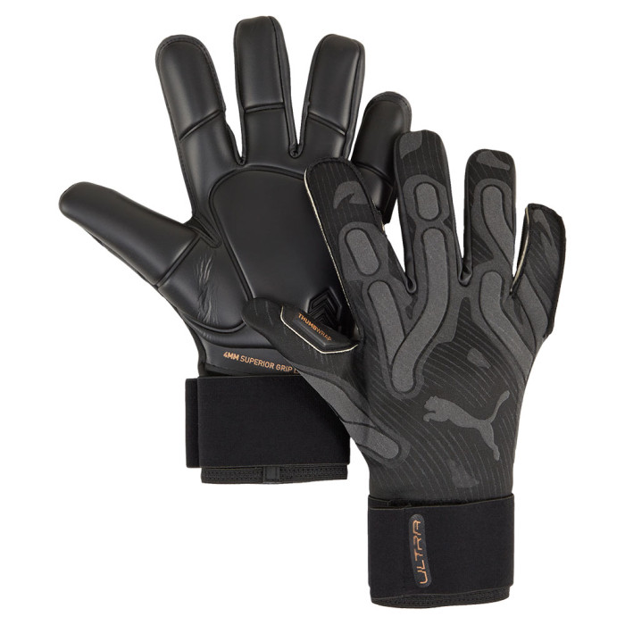 04185810 Puma ULTRA ULTIMATE Hybrid Goalkeeper Gloves Black