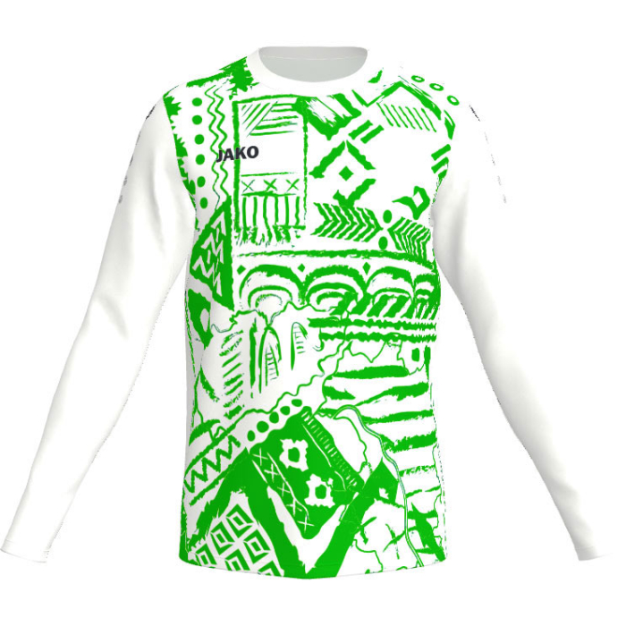 K8911-14446549 JAKO Tropicana GK Jersey LS SMU White/Green