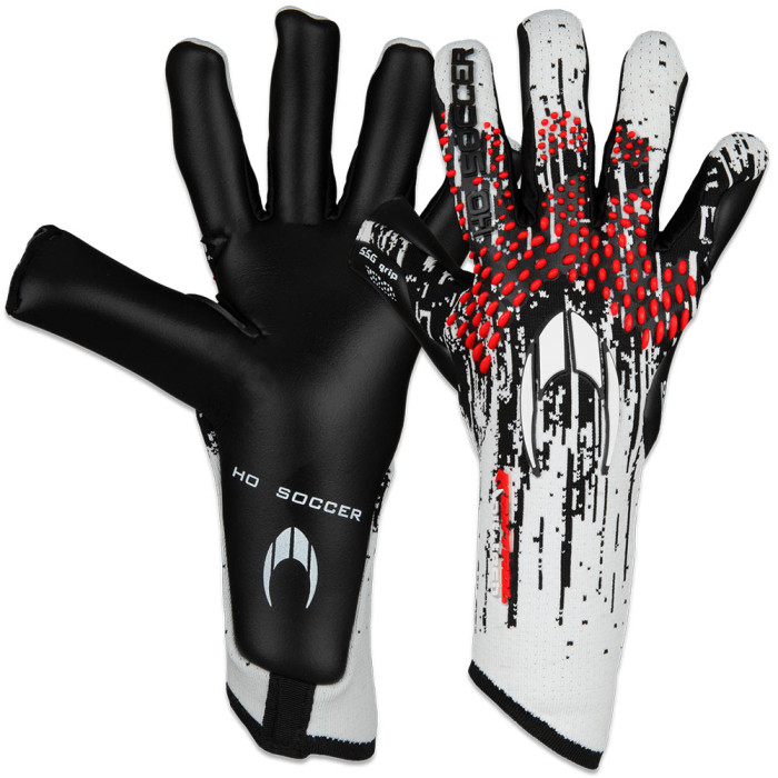 520336 HO Soccer SSG Kontrol Knit Tech Goalkeeper Gloves WHITE/BLACK/RED