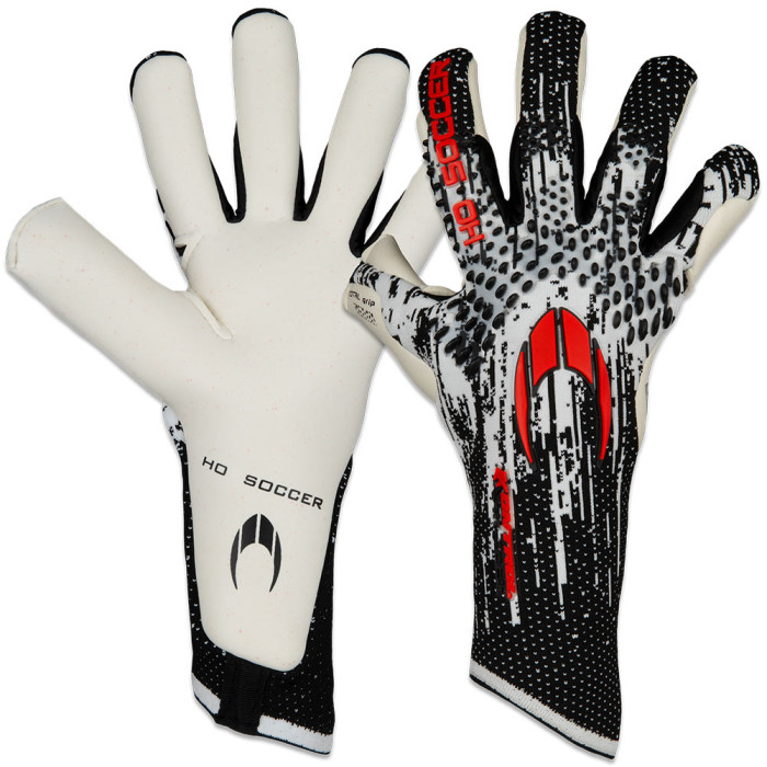 HO Soccer Kontrol Knit Tech Junior Goalkeeper Gloves WHITE/BLACK/RED