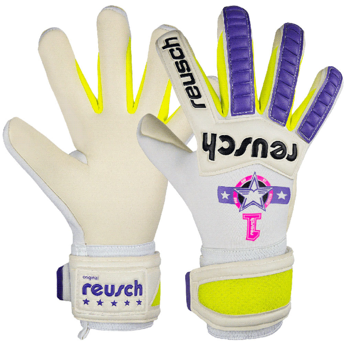 54709051055 Reusch Legacy Pro Am Gold X Goalkeeper Gloves white/purple