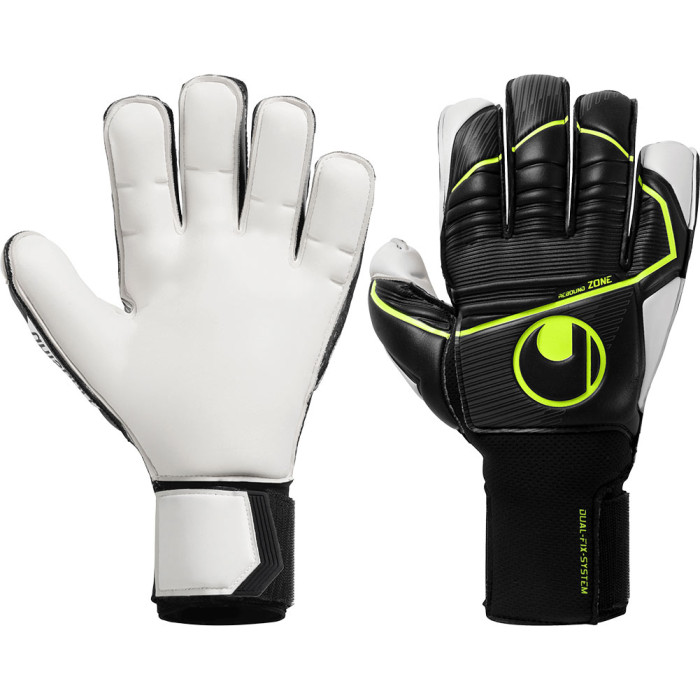 101134701 Uhlsport Absolutgrip Flexframe Carbon Goalkeeper Gloves black/fluo yellow