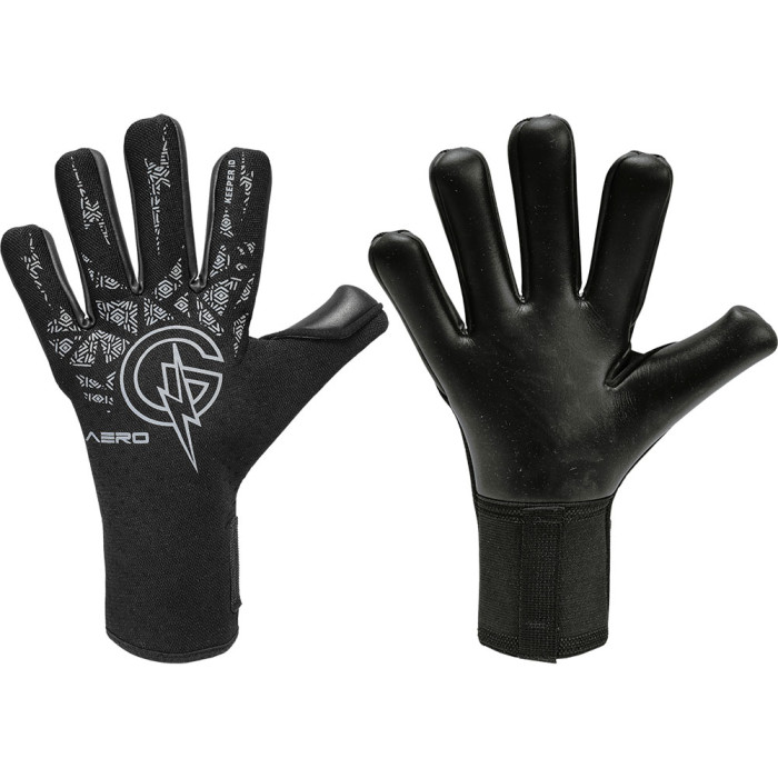 Keeper iD Goalproof Aero Lite Junior Kids Goalkeeper Gloves jet black / steel grey
