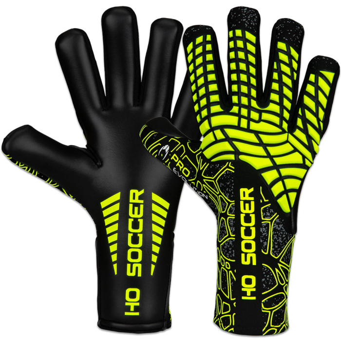 520371 HO Soccer Pro Evolution Goalkeeper Gloves Black/Lime Green