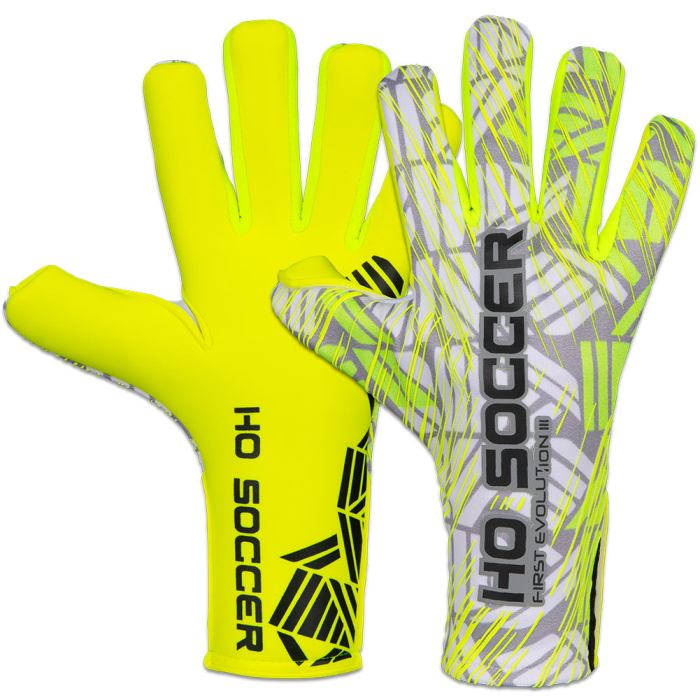 520372 HO Soccer FIRST EVOLUTION III Negative Goalkeeper Gloves LIME