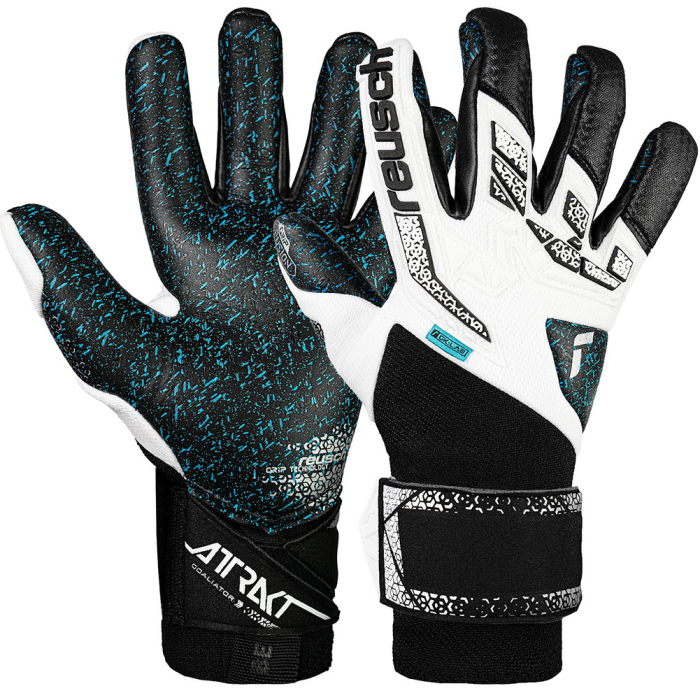 Reusch Attrakt Freegel Fusion Goaliator Goalkeeper Gloves White/Silver/Black
