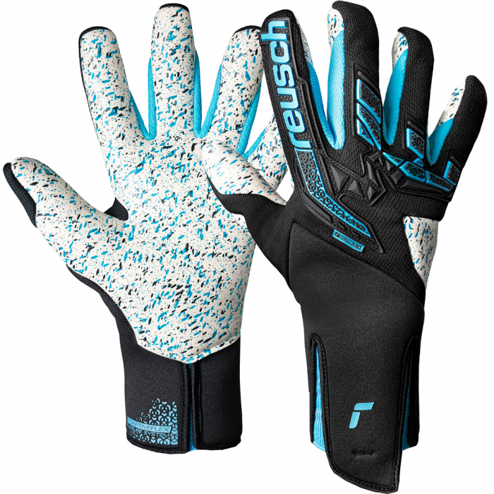 Reusch Attrakt Freegel Fusion Strapless Goalkeeper Gloves Black/Blue