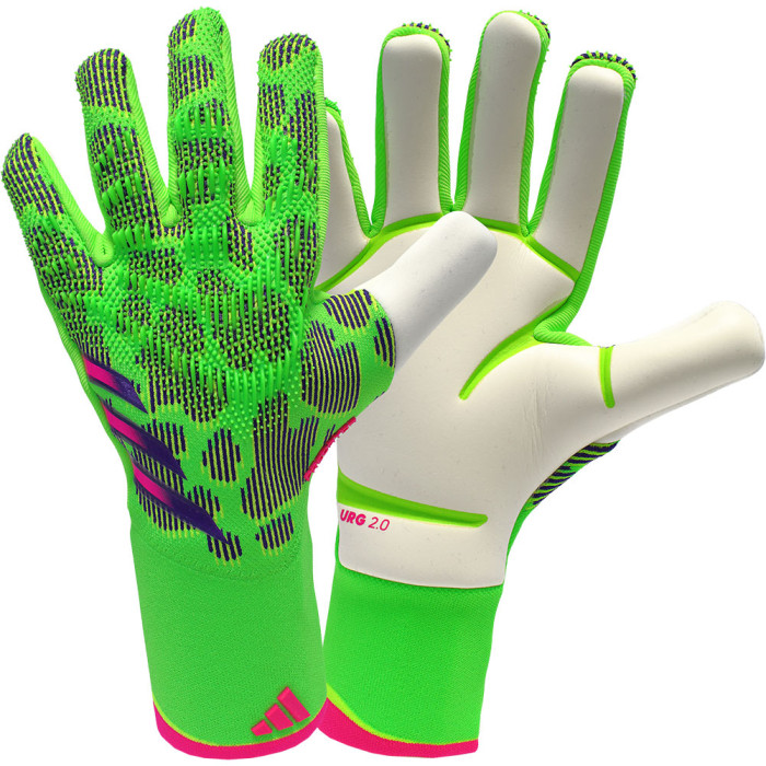 adidas Predator Pro 2024 Hype Goalkeeper Gloves Team Solar Green / Shock Pink