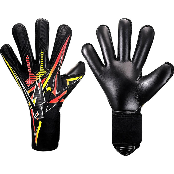 Kaliaaer PWRLITE Negative Flare Junior Goalkeeper Gloves Black/Red Flare