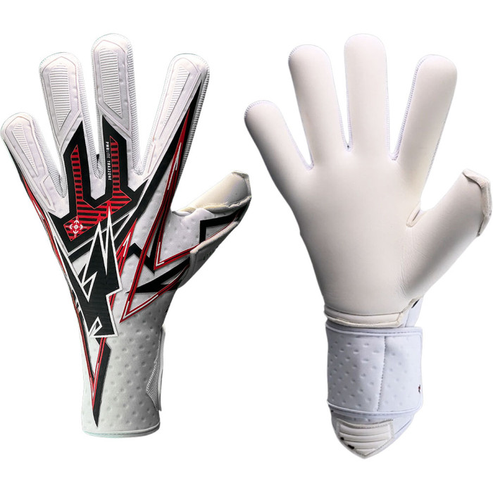 PWRL0224 Kaliaaer PWRLITE Attack Junior Goalkeeper Gloves White/Red