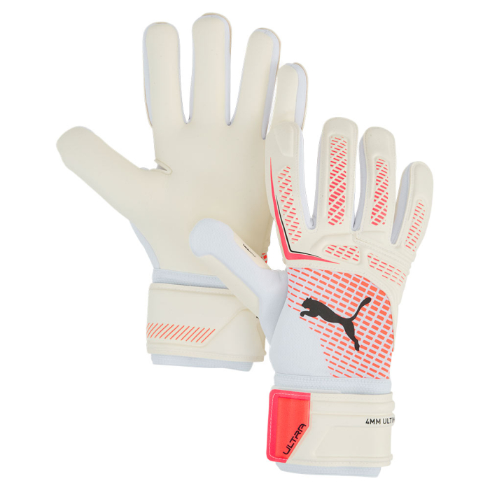 04194906 Puma ULTRA PRO NC Goalkeeper Gloves White/Glowing Red