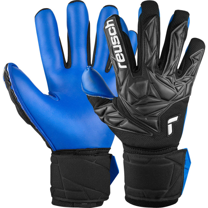 54600657436 Reusch Attrakt Duo Goalkeeper Gloves Black/Blue