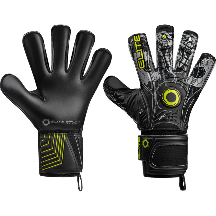EL4VIB Elite VIBORA PROTECTION Goalkeeper Gloves Black