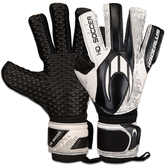 520401J HO Soccer KROTALUS Hard Ground Negative Junior Goalkeeper Gloves Black/White