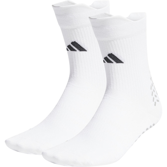 HN8837 adidas Football Crew Performance Grip Socks (White)