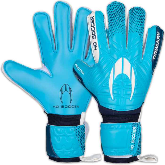 520430J HO Soccer Primary Protek Flat (Astro) Junior Goalkeeper Gloves Blue