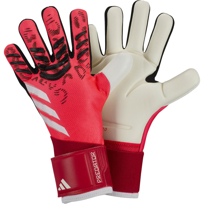JH3813 adidas Predator Pro Junior Goalkeeper Gloves Lucid Red / Black