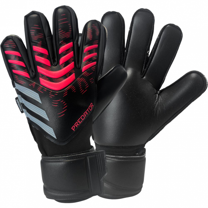 JM6829 adidas Predator Fingersave Junior Goalkeeper Gloves Black/Red