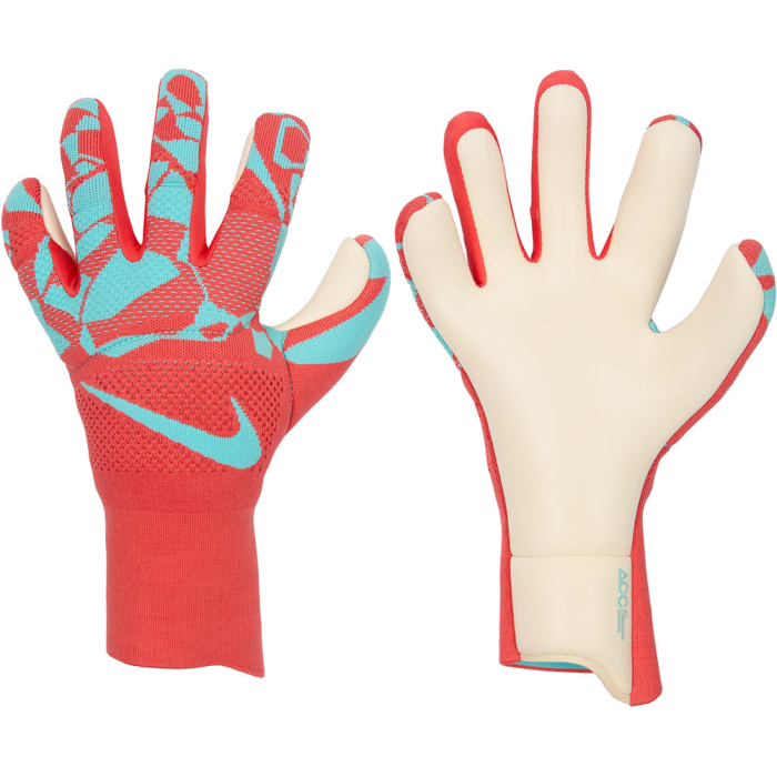 HQ0259850 Nike Vapor Dynamic Fit Goalkeeper Gloves Ember Glow/Aurora Green