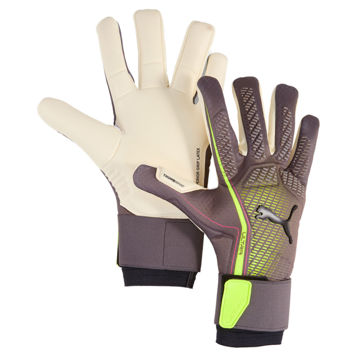 04194807 Puma ULTRA ULTIMATE Hybrid Goalkeeper Gloves silver