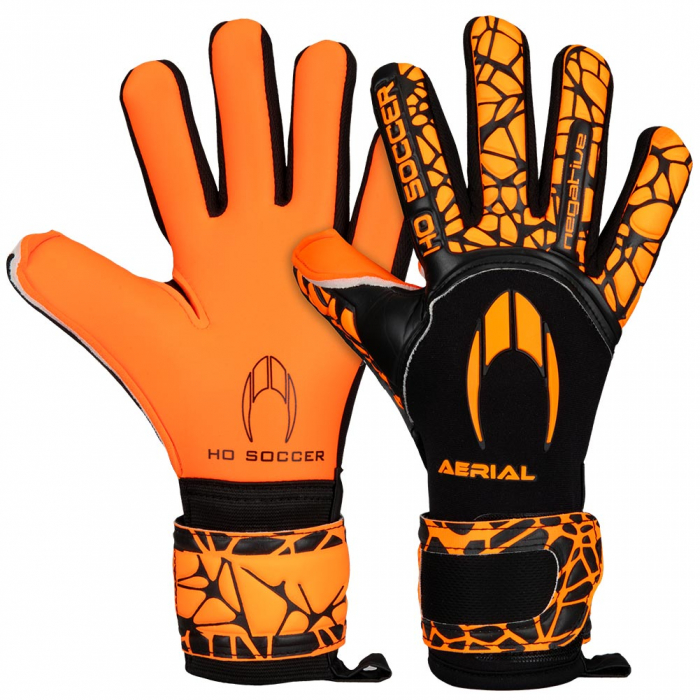 520465 HO Soccer Aerial III Negative Goalkeeper Gloves Orange