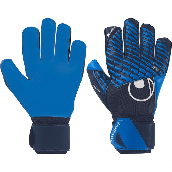101138701 Uhlsport CyberTec AquaSOFT Goalkeeper Gloves Blue