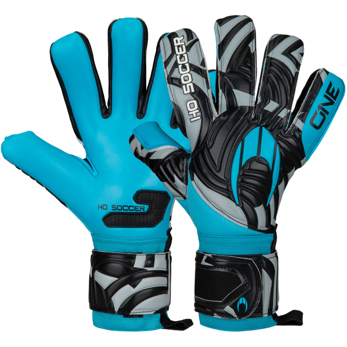 520484 HO Soccer One Negative Goalkeeper Gloves Blue
