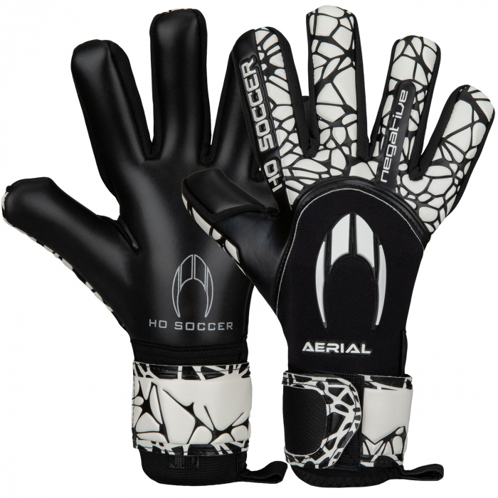 520490J HO Soccer Aerial III Negative Junior Goalkeeper Gloves Black / Grey