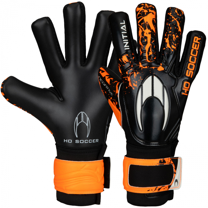 520493J HO Soccer INITIAL Negative Junior Goalkeeper Gloves black/orange
