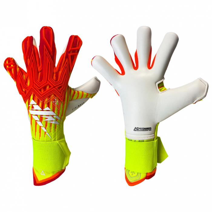 Kaliaaer RE:GEN Reverse Sekure Cut Junior Goalkeeper Gloves Red/Yellow