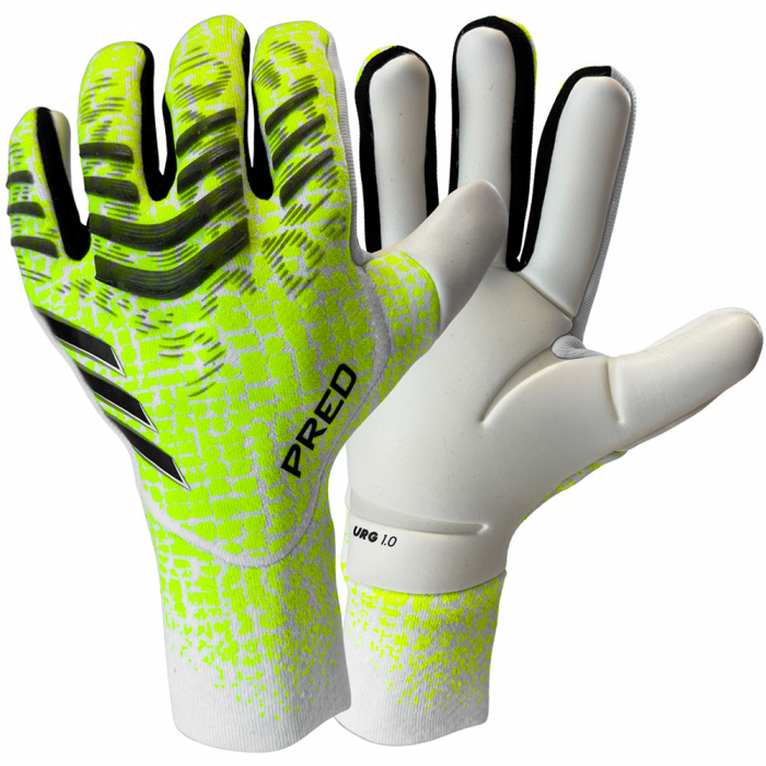 JN5367 adidas Predator Pro Fingersave PROMO Radiant Blaze Goalkeeper Gloves Lucid Lemon