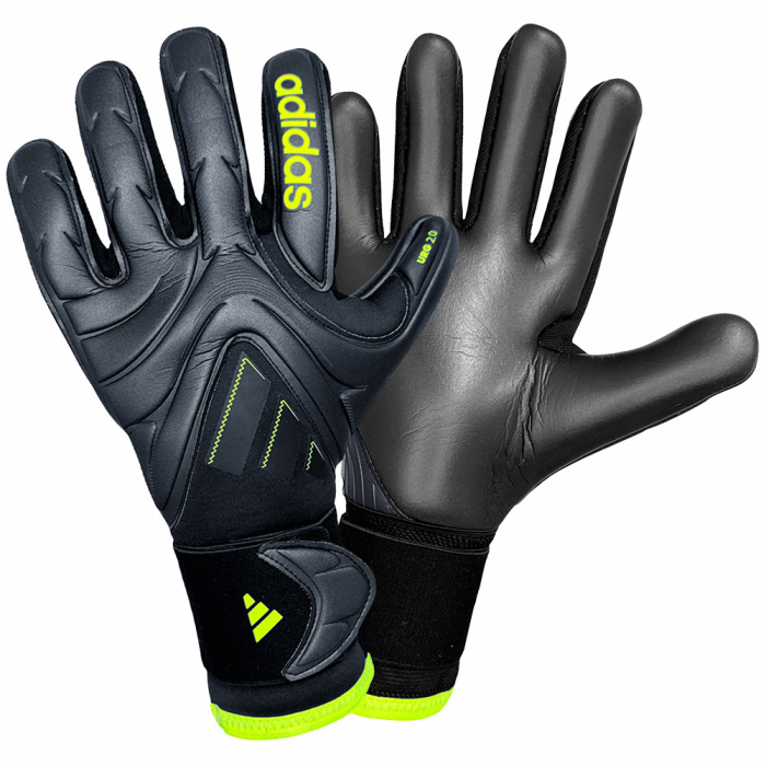 JN5335 adidas Copa Pro Electric Stealth Goalkeeper Gloves Carbon Lucid Lemon