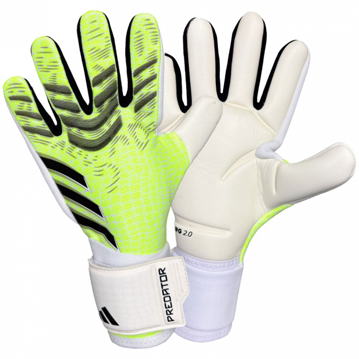 JN5363 adidas Predator GL Pro Radiant Blaze Junior Goalkeeper Gloves Lucid Lemon