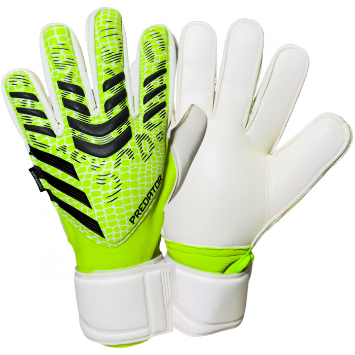 adidas Predator Match Fingersave Radiant Blaze Goalkeeper Gloves Lucid Lemon
