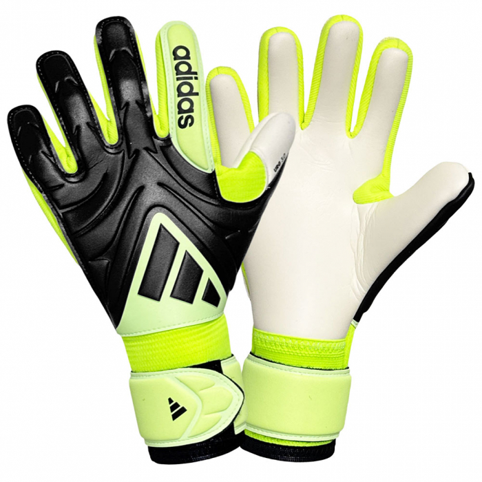 JN5345 adidas Copa League Radiant Blaze Junior Goalkeeper Gloves Black Lucid Lemon