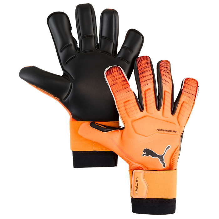 04208102 Puma ULTRA ULTIMATE Hybrid Hot Pursuit Goalkeeper Gloves Heat Fire / Red