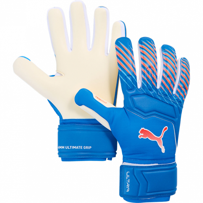 04208201 Puma ULTRA PRO NC Goalkeeper Gloves Ultra Blue / Glowing Red