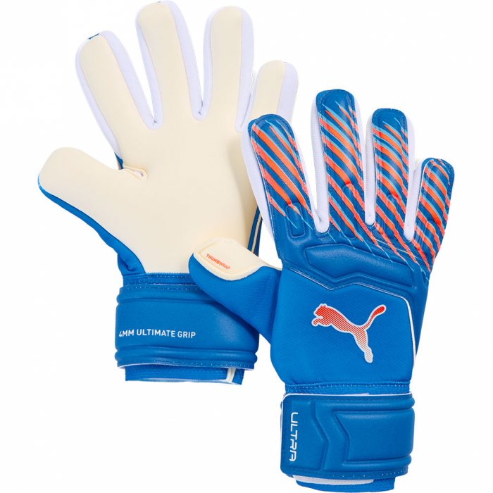 04208801 Puma ULTRA Pro NC JUNIOR Goalkeeper Gloves Ultra Blue / Glowing Red