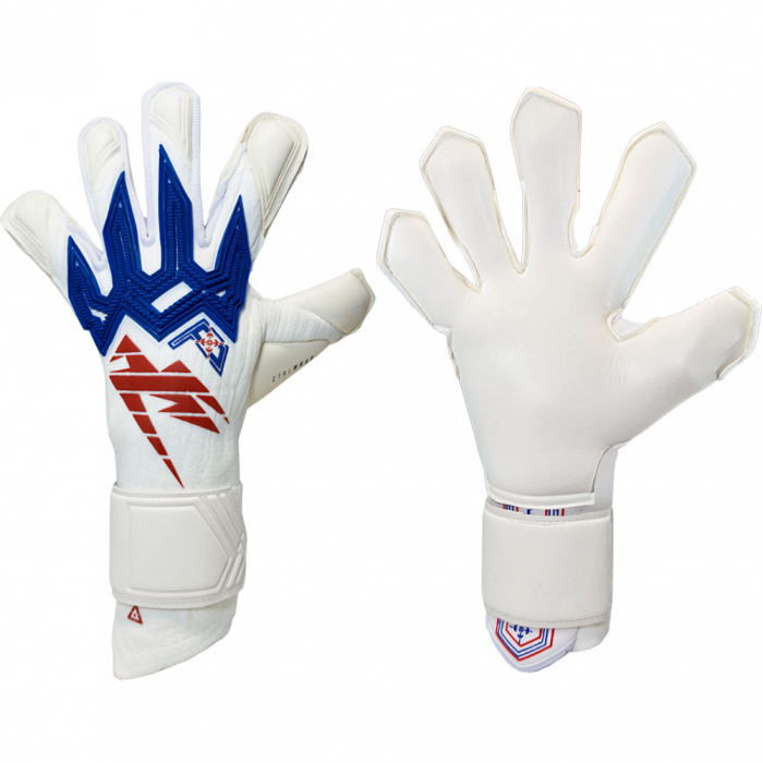 Kaliaaer RE:GEN XTENSION Cut Junior Goalkeeper Gloves White/Blue/Red