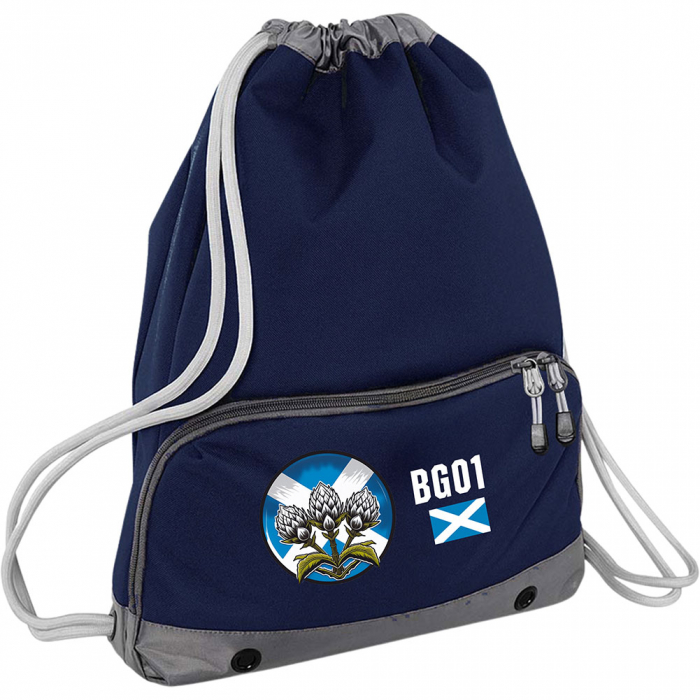 Keeper iD Custom Sports Drawstring Bag French Navy / Grey