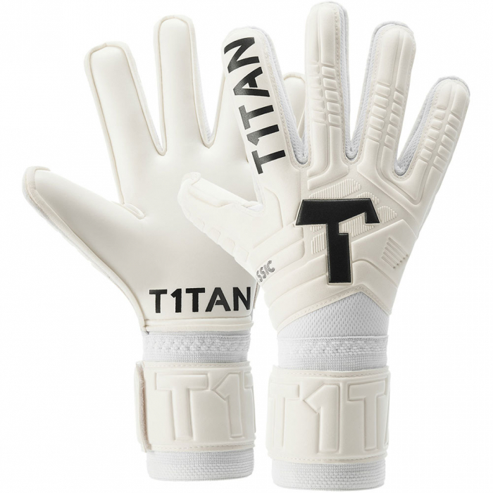 T1TAN Classic 1.0 Whiteout FP Finger Protection Goalkeeper Gloves