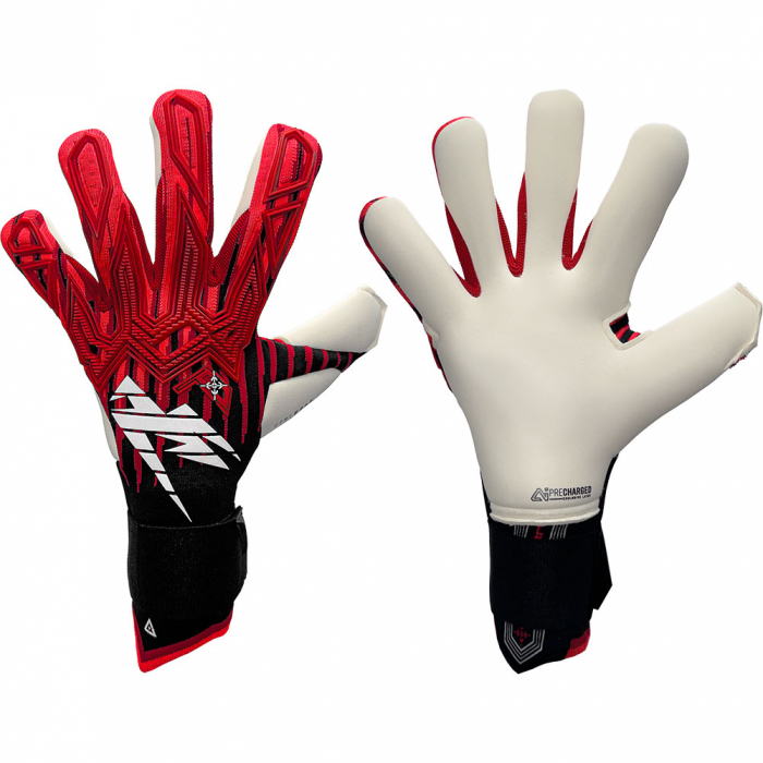 Kaliaaer RE:GEN Attack Reverse Sekure Cut Goalkeeper Gloves Attack Red