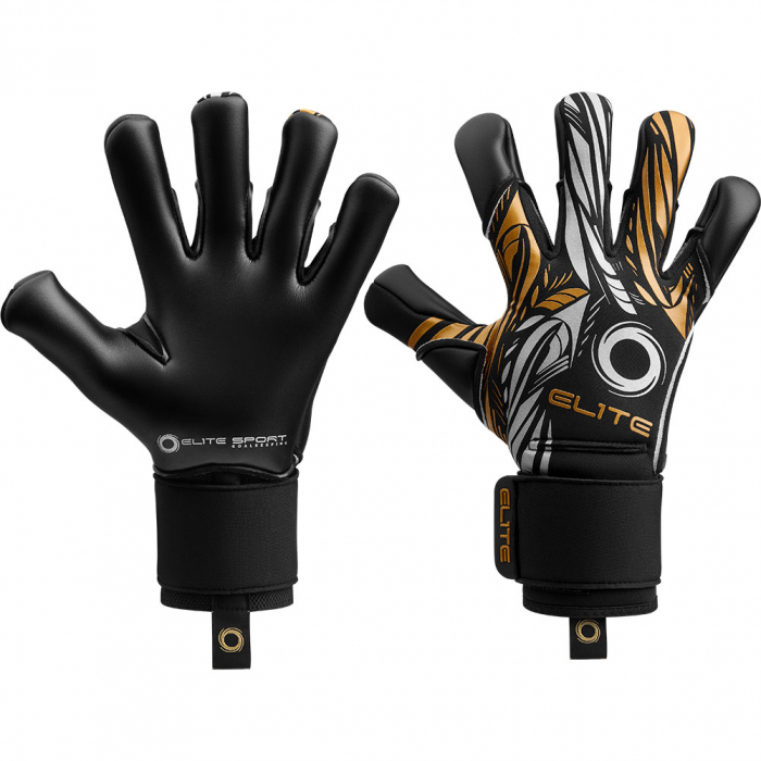 EL4N Elite NOBRE (Removable Protection) Goalkeeper Gloves Black