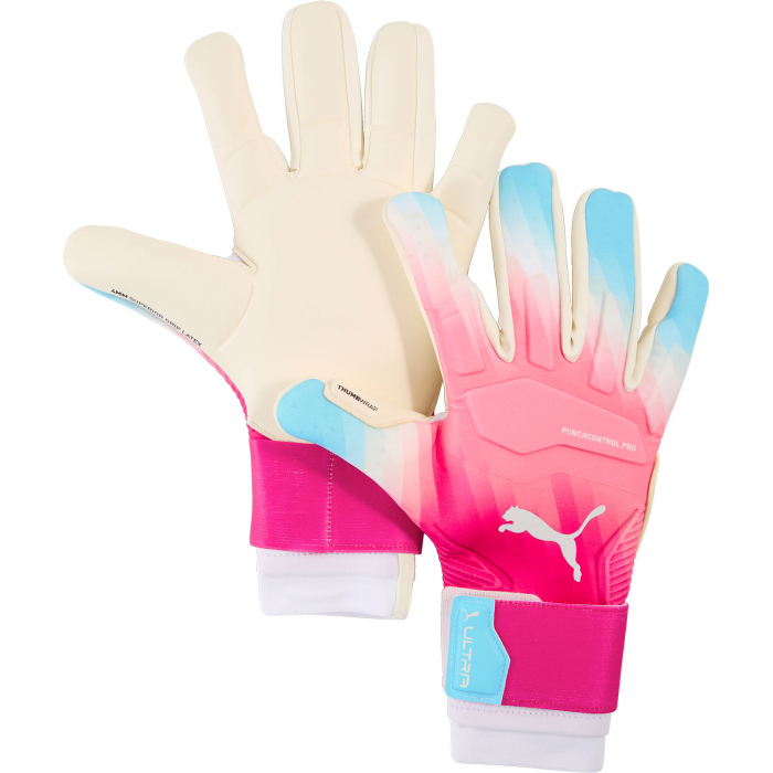 04211701 Puma ULTRA ULTIMATE RE-CHARGE Hybrid Goalkeeper Gloves Pink
