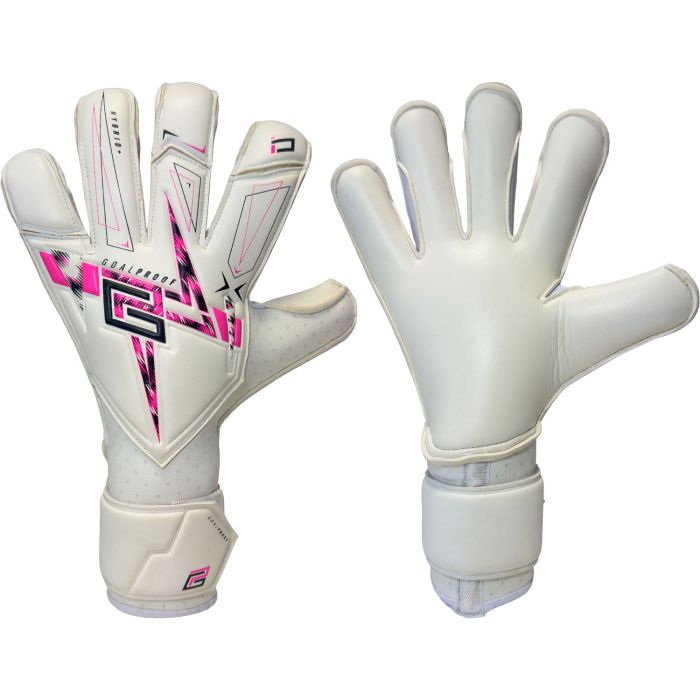 Keeper iD Goalproof POWER 1.0 Surround + Junior Goalkeeper Gloves White / Power Pink